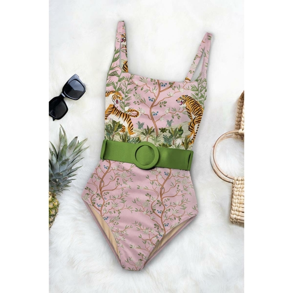 Melina Belted One-Piece - Picture 1 of 1